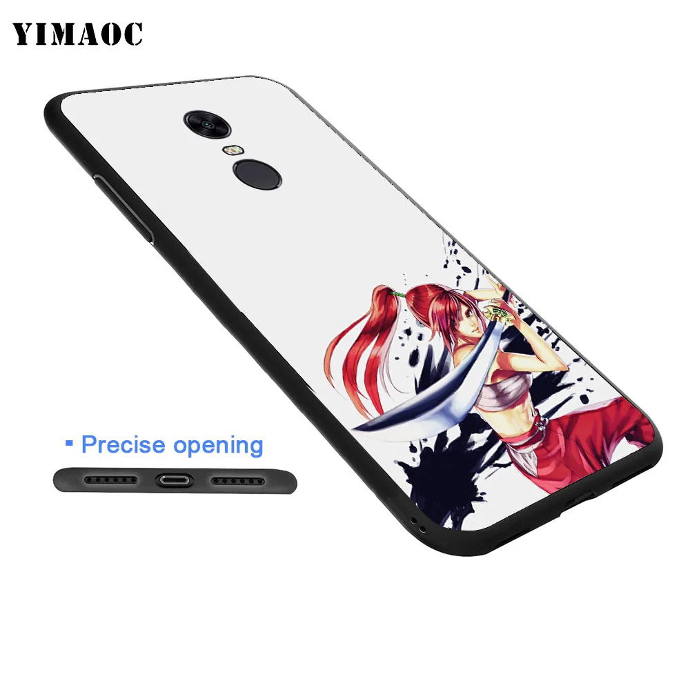YIMAOC черный мягкий силиконовый чехол для Xiaomi Redmi Note 6 Pro 7 S2 Go |