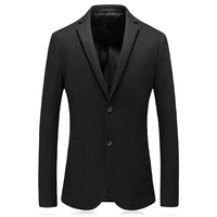 2019 new style mens casual fashion classic suit jacket black wool high quality blazers men suit jacket business custom blazer