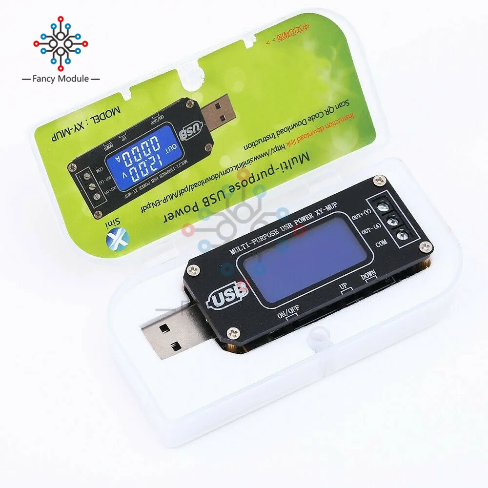 Step Up/Down Buck Boost Converter Power Supply Modul USB Type-C Micro Input 5V to 3.3-24V Voltage Current Adjustable Switch | Инструменты