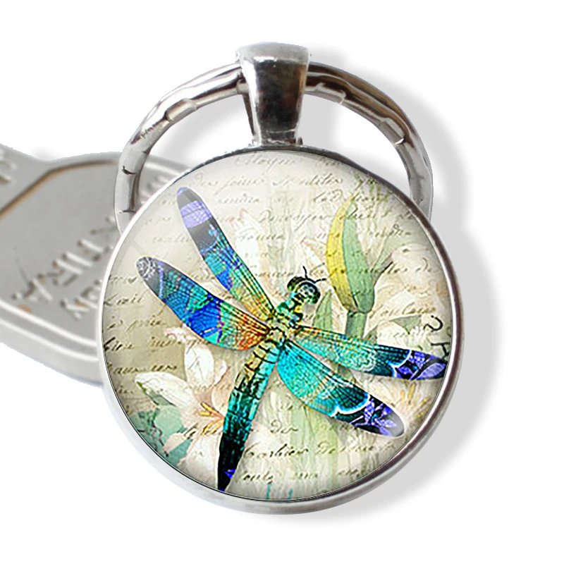 Dragonfly глазурованный насекомых стеклянный купол художественный 25 мм иллюстрация