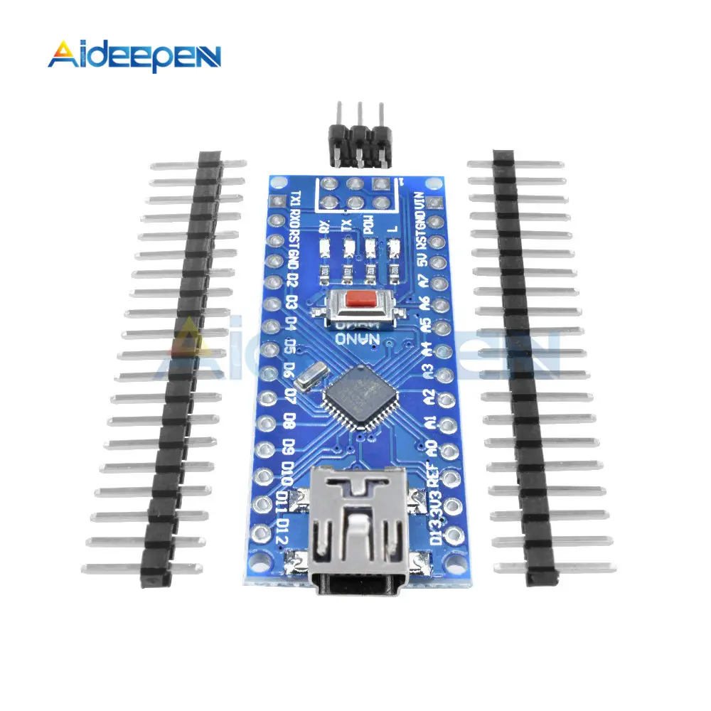 Миниатюрный USB драйвер ATmega328 ATmega328P плата микроконтроллера Nano CH340 для Arduino сменный