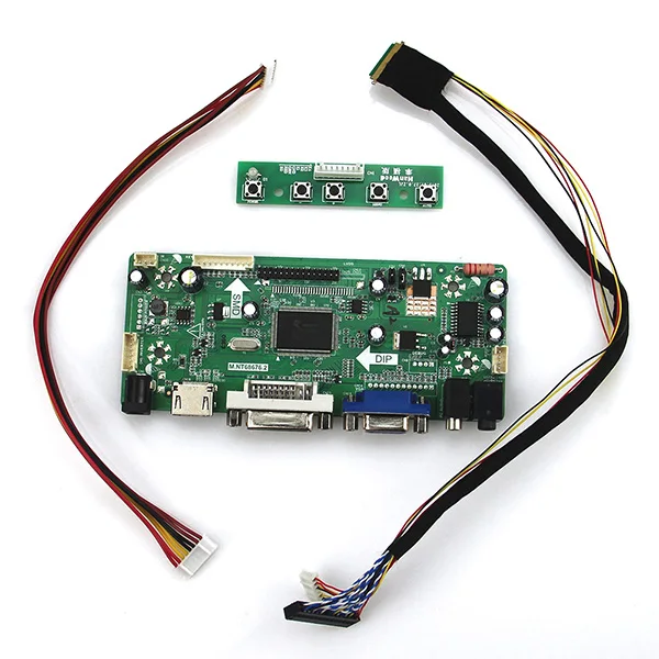 M. NT68676 LCD/LED плата драйвера контроллера (HDMI + VGA DVI аудио) для LP173WD1 LTN173KT01 LVDS Monitor 1600*900 |