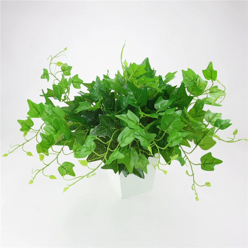 Искусственная зелень пластиковые листья плюща искусственная кусты для дома