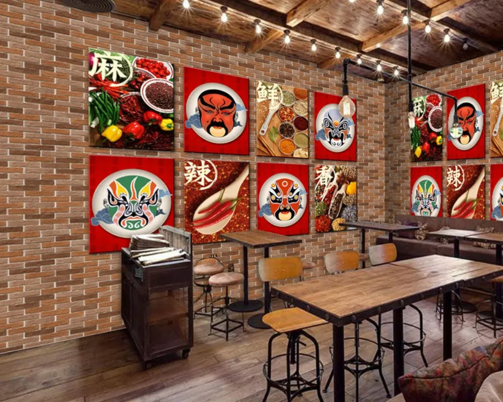 Бесплатная доставка обои для ресторана фотообои Китайская традиционная кухня