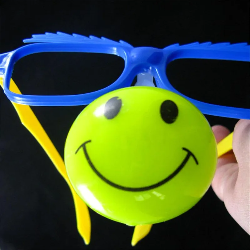 10 шт./лот детская мигающая светодиодная маска клоуна и очки комбинированные