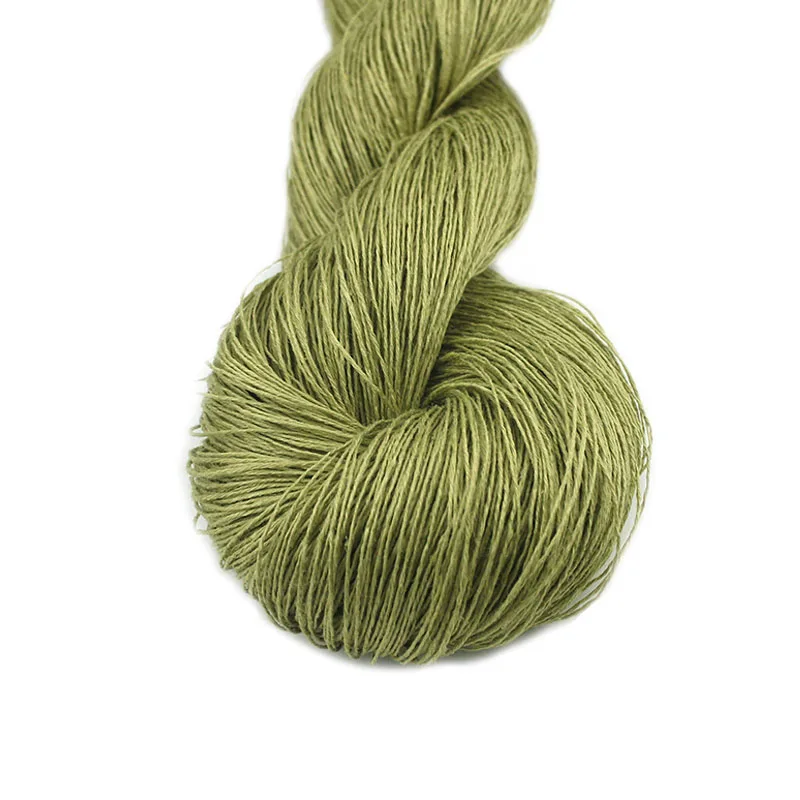 20 Pean Green 1*50 г Хэнк лен натуральная пряжа ручная пряжа цветная пряжа - Цвет: 20 Pean Green