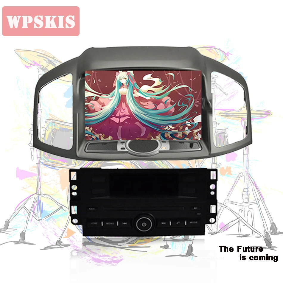 Автомобильная система GPS навигации 8 дюймов Android 9 0 4 Гб + 64 ГБ dvd видеоплеер для captiva