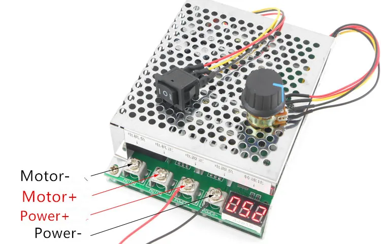 Регулятор скорости щеточного двигателя постоянного тока 12 В 24 36 48 5500 Вт а