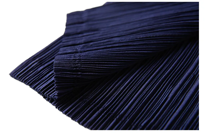 Changpleat весна осень однобортное платье Miyak Плиссированное модное дизайнерское свободное платье с длинным рукавом большого размера с карманами D9