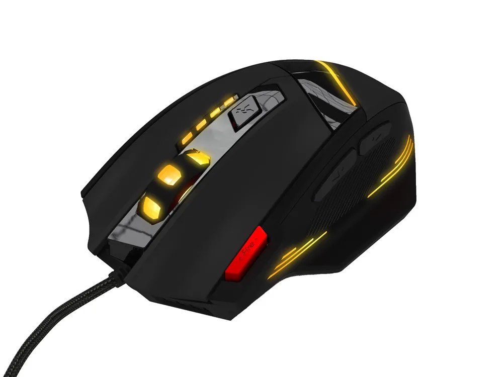 ZELOTES T-60, 7200 dpi, Профессиональная USB Проводная оптическая 7 кнопок игровая мышь для компьютера, ПК, ноутбука, игры# ZS
