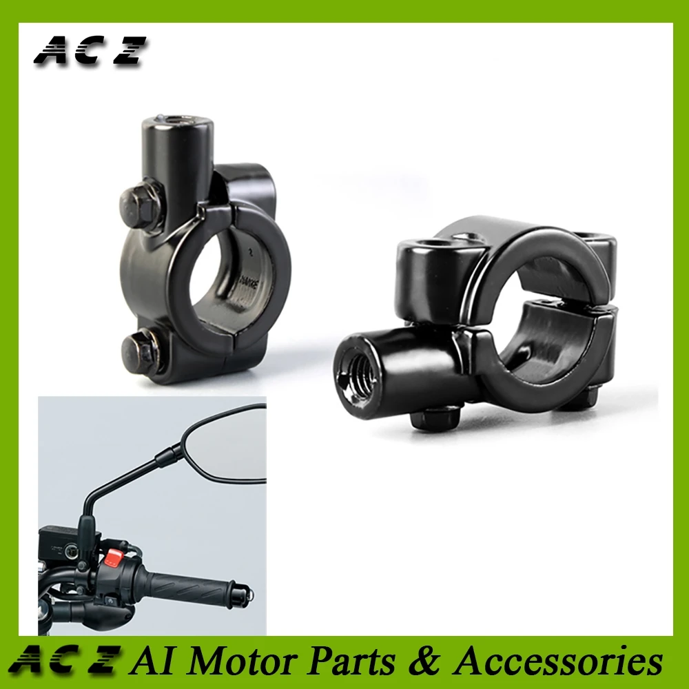 ACZ Motorcycle 1 pair 22mm Universal Rearview Mirror Holder Adapters Mounts Riser Spacers Extension Adapter Clamp Mount | Автомобили и