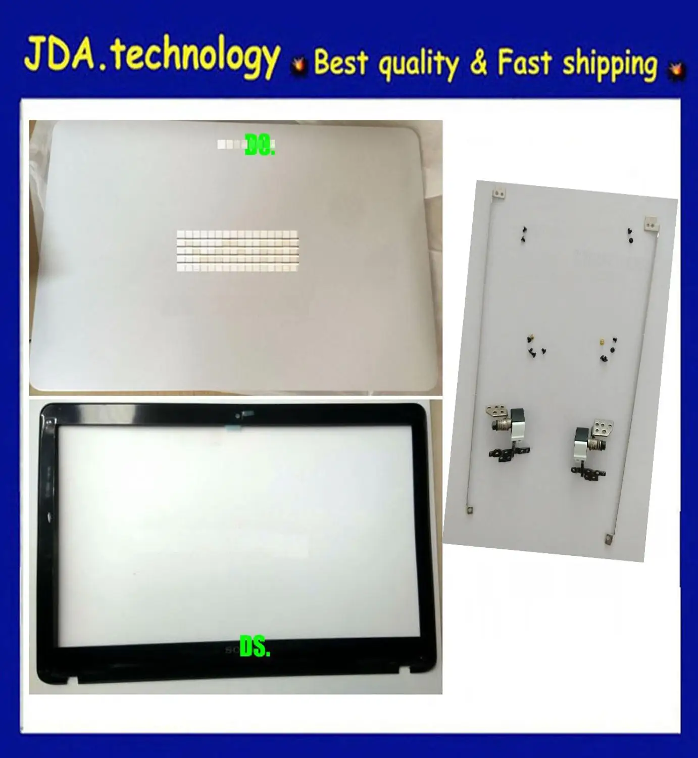 Новые/оригинальные ЖК-чехлы для SONY Vaio Fit SVF152 SVF152C29M задняя крышка+ передняя рамка+ кронштейн+ набор петель, не сенсорный экран - Цвет: AB case Bracket Hing