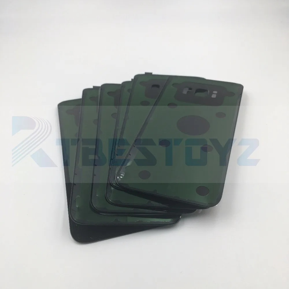 RTBESTOYZ 10 шт./лот Замена для Samsung Galaxy S8 G950 G950F Задняя крышка батареи Дверь стеклянная