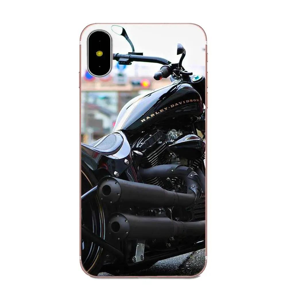 Classic Motorcycle Pattern Hard Phone Case For Apple iPhone 4 4S 5 5C 5S SE 6 6S 7 8 Plus X XS Max XR | Мобильные телефоны и