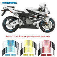 hot sell motorcycle frontrear edge outer rim sticker wheel decals reflective waterproof 17inch stickers for honda cbr