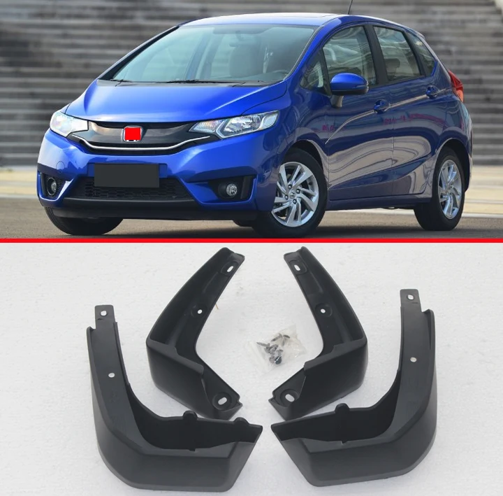 Комплект литой Брызговики для Honda Fit/Джаз 2014 2015 2016 2017 спереди и сзади брызговик