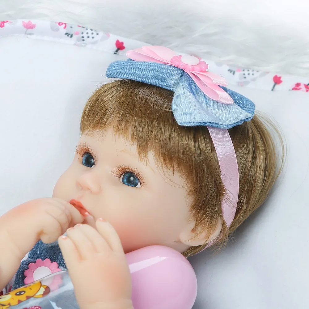 NPK 42 см реалистичные куклы Reborn Baby девочка мягкие силиконовые Reborns