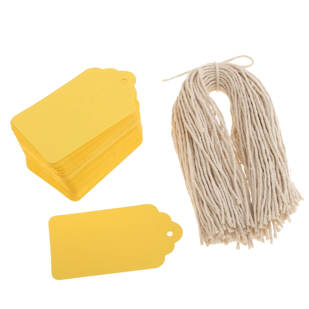 100 шт Рождественский подарок бирка крафт-бумага висячие этикетки Свадебные