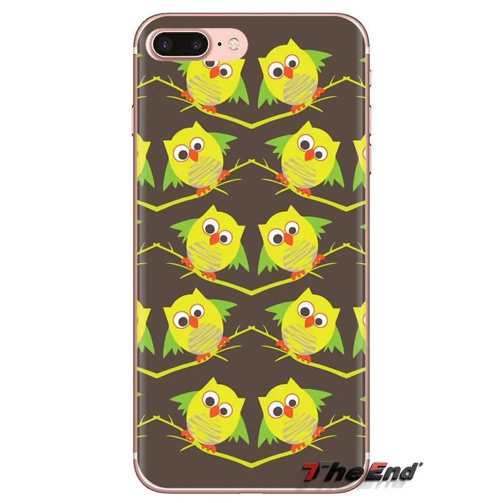 Совы коллаж рисунок прозрачные мягкие чехлы для Samsung Galaxy A3 A5 A7 A9 A8 Star A6 Plus 2018 2015 2016