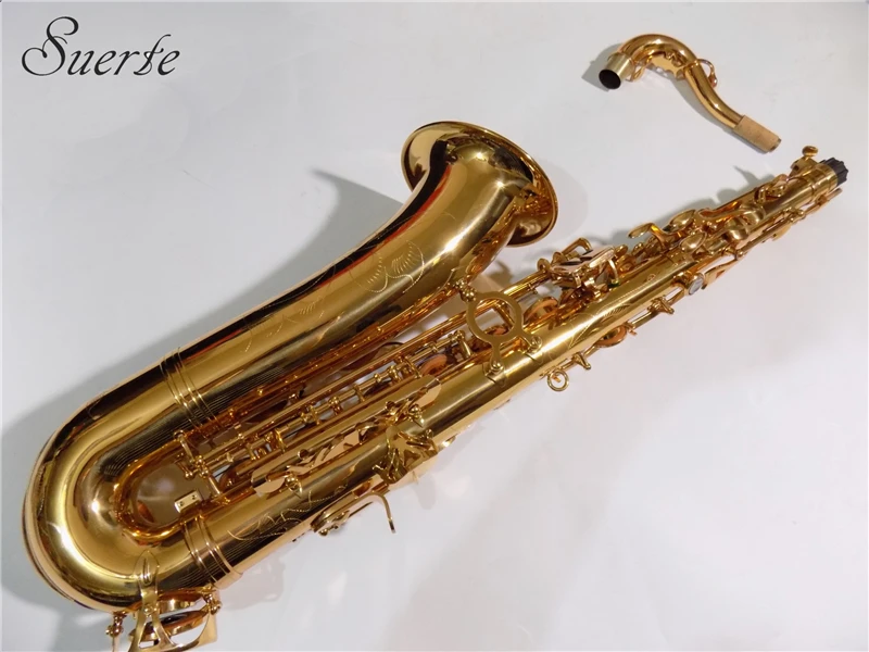 

C Melody Saxophone Wind instruments Sax Gold lacquer With Case and mouthpiece