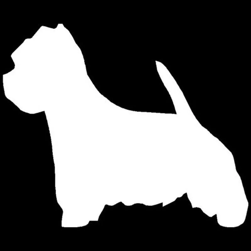 15*12 4 см Westie виниловая наклейка с принтом собаки милые наклейки для автомобиля