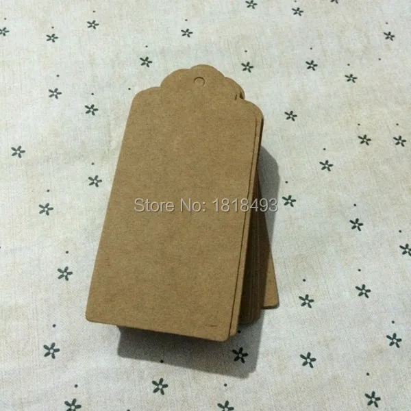 Free shipping 300pcs a lot 4.5x9.5cm 350gsm Cardboard Blank price Hang tag Retro Gift DIY kraft label/paper TAGGING | Дом и сад