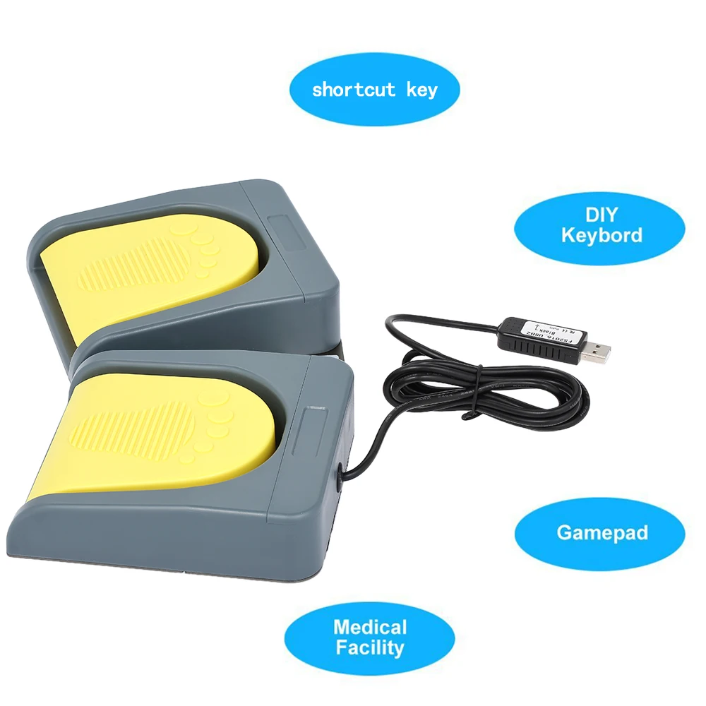 PCsensor USB 2 ножной переключатель управления клавиатура мультимедиа геймпад мышка