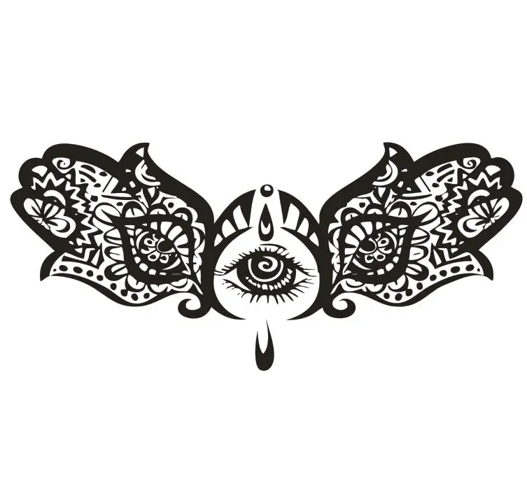 Hamsa ручная рыбий глаз Настенная картина индийский Будда йога студийный Декор
