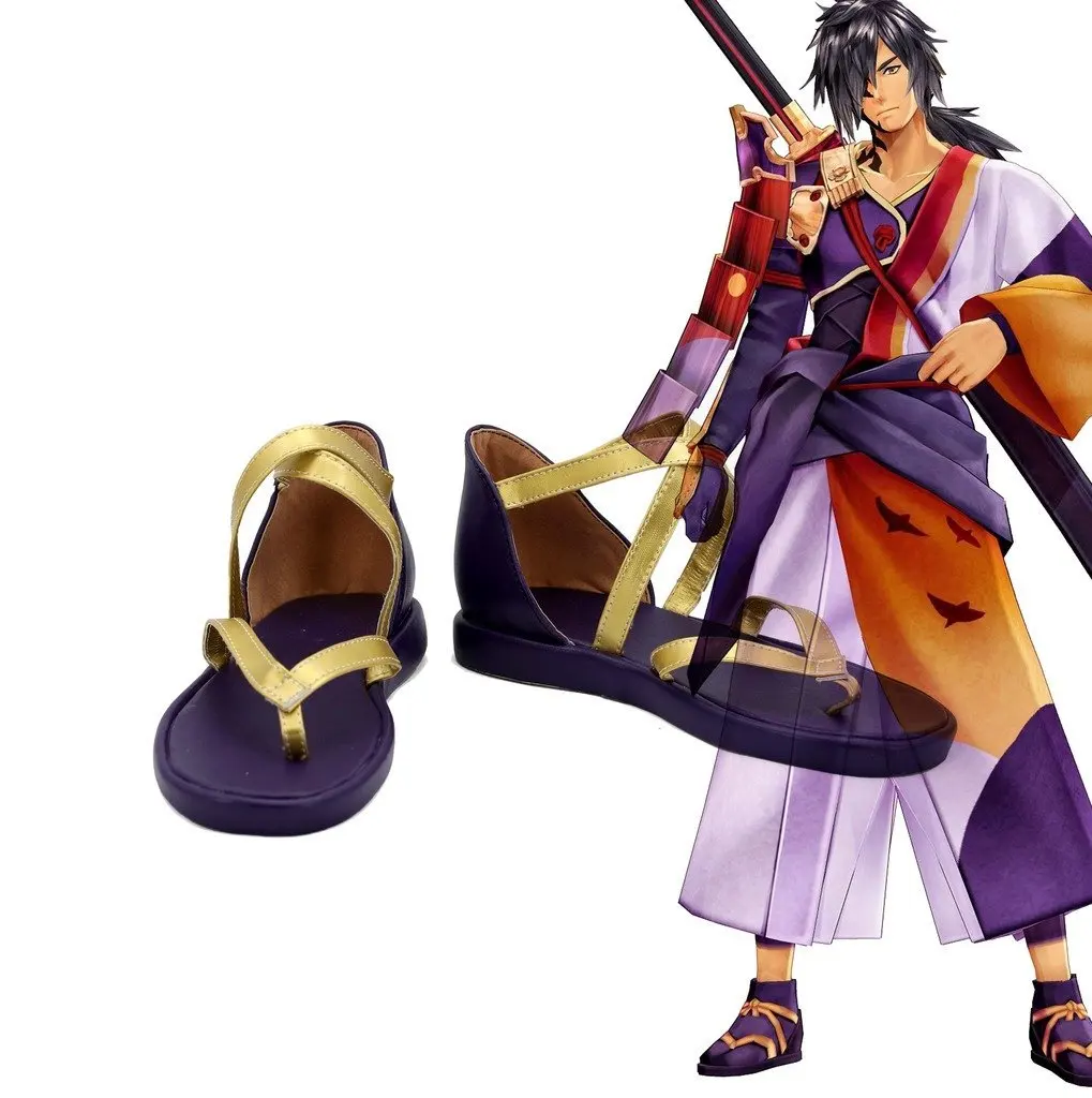 Сапоги для косплея Tales of berсерия Rokurou Rangetsu изготовленные на заказ | Тематическая