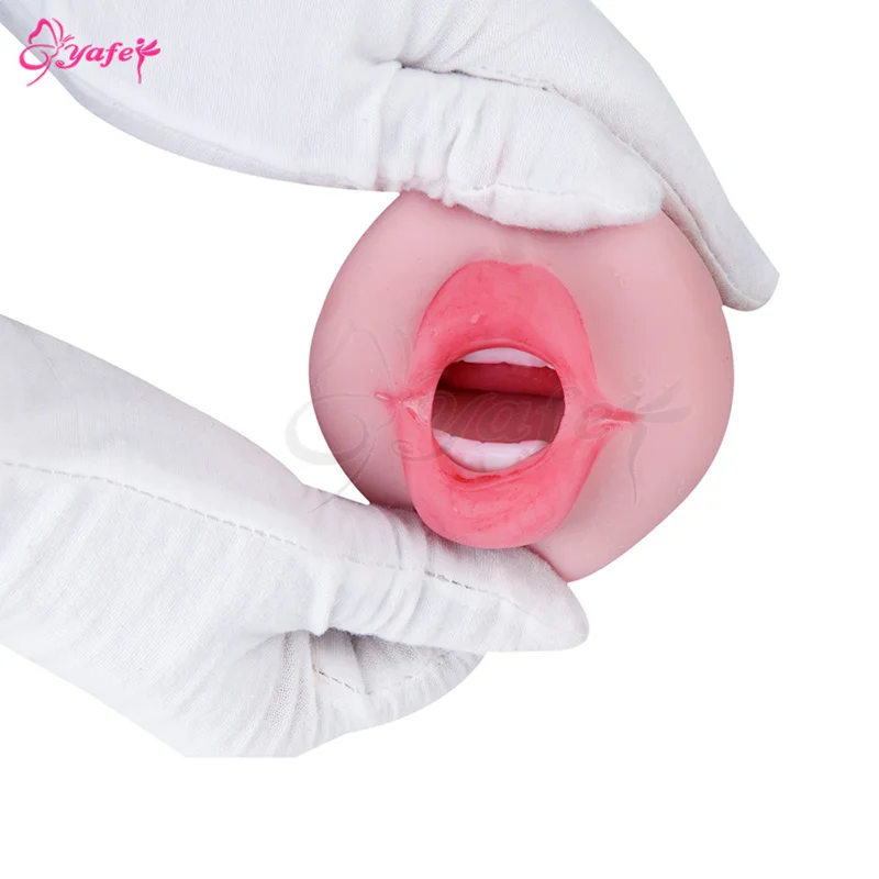 Aircraft cup 3D Realistic Vagina Deep throat Masturbation sex toy for Men Soft Silicone Mouth Masturbator Pussy Sex Products | Красота и