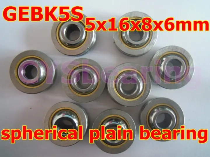 GEBK5S PB 5 радиальный Сферический Гладкий подшипник с самосмазкой для вала мм|bearing