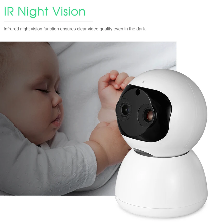 Hebeiros 1080P 2MP зум-объектив Беспроводная облачная IP Wifi камера автоматическое