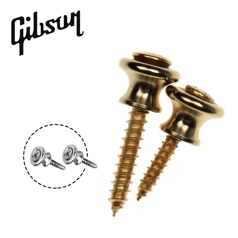 

Аксессуары для гитары GibsonGuitar, ленточные кнопки, 2 шт. с монтажными винтами доступны в латуни или алюминии