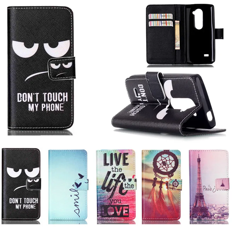 Высококачественный кожаный чехол бумажник с откидной крышкой для LG Leon 4G LTE H340N