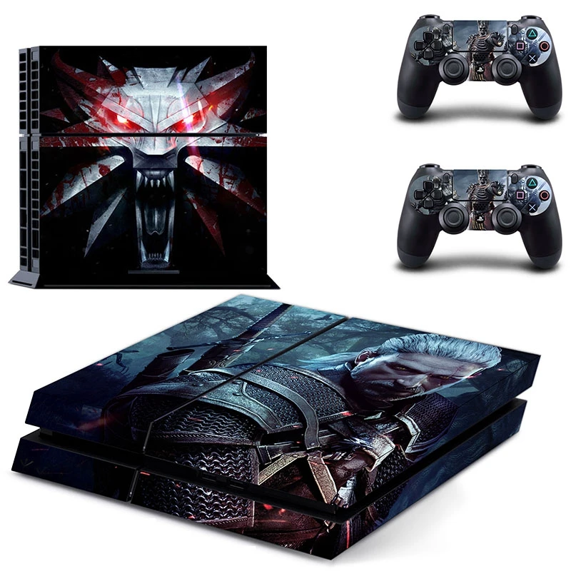 Новый Ведьмак 3 Дикая наклейка Охота наклейки кожи для Playstation 4 PS4 консоли и 2 шт