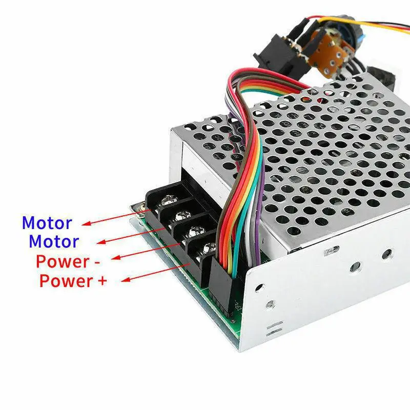 DC10 55V 12V 24V 36V 60A ШИМ двигатель Скорость контроллер вращение по часовой стрелке и