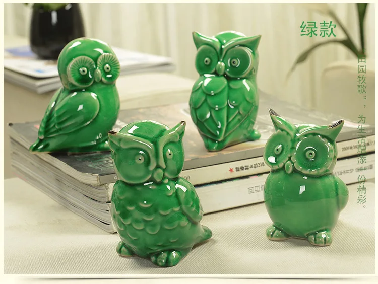 Керамическая Ремесленная Современная Статуя совы|figure decoration|figure statuesfigure toy |