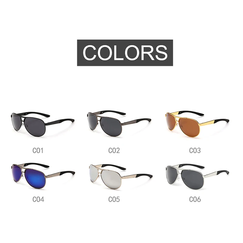 

LATASHA Fashion Men Polarized Sunglasses Multicolor Polaroid Sunglasses Driving UV400 Sun Glasses Goggle Eyeglasses Women oculos