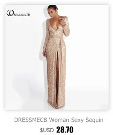 Dressmecb Для женщин глубокий v-образный вырез горловины кисточкой шить полосатый Бандажное платье с открытыми плечами мини платье Рождество блесток Vestidos