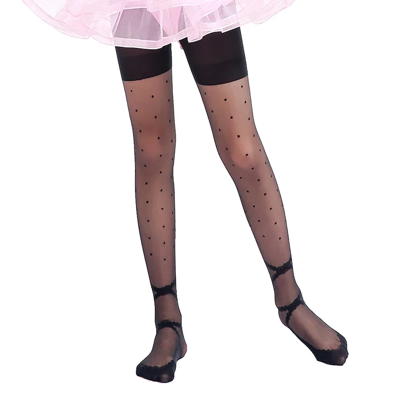 Кружевные детские колготки для девочек Колготки Балетные чулки От 2 до 10 лет
