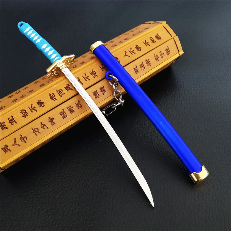 Цельный брелок Roronoa Zoro меч металлический llaveros пряжка с держателем инструмента