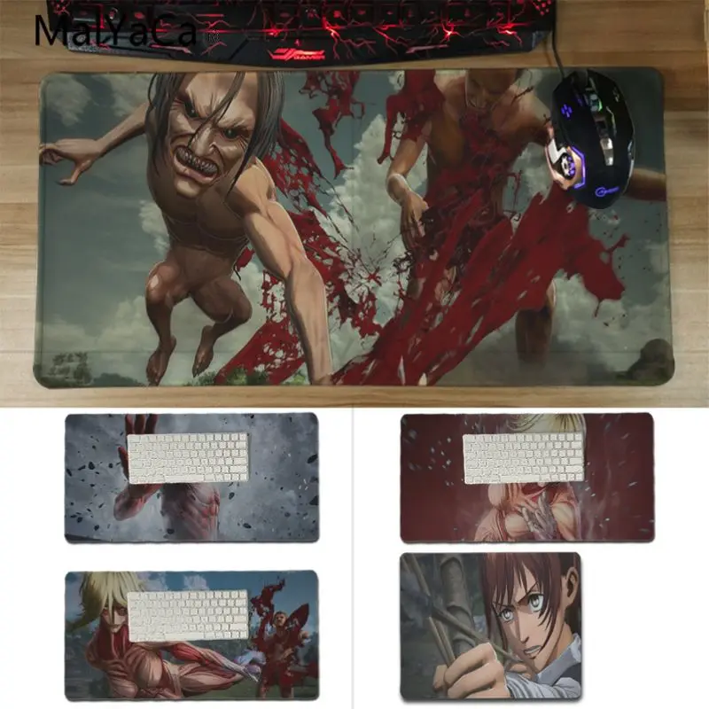 

Yinuoda Top Quality Attack on Titan 2 DIY Design Pattern Game mousepad Size for 18x22cm 20x25cm 25x29cm 30x60cm