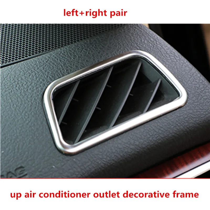 up Decorative frame Автомобильный Стайлинг из нержавеющей стали, отверстия для кондиционирования воздуха, рамка, крышка, отделка, аксессуары для интерьера, розетка для toyota CROWN 10-14 - Название цвета: up Decorative frame