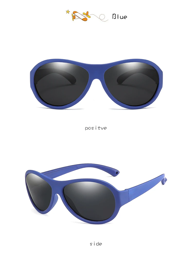 New Oversized Polarized Kids Sunglasses with Case Children Silicone Safe Goggles Girls Boys UV400 Sun glasses Gafas de sol TR90