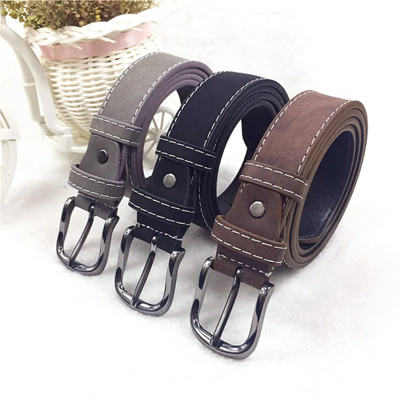 Повседневный ремень из искусственной кожи для женщин и мужчин Простой хороший