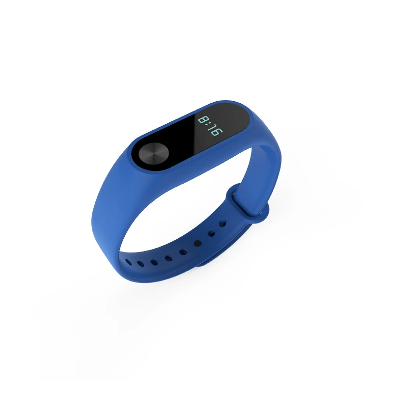 blue EIMO силиконовый браслет на запястье для Xiaomi mi band 2 Ремешок Браслет mi band 2 спортивные наручные часы аксессуары для смарт-браслета - Цвет ремешка: blue