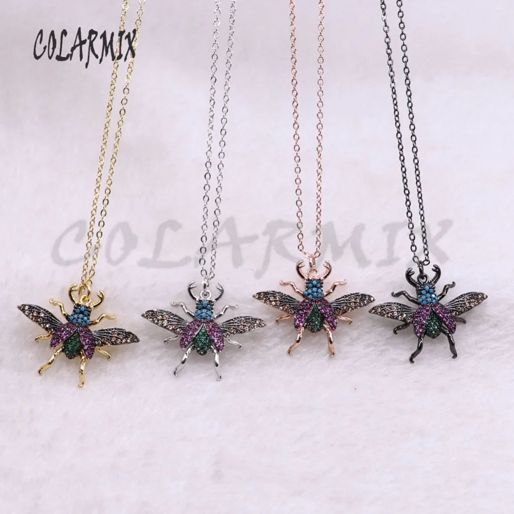 5 нитей мух жуков ожерелье пчелы для леди насекомых Подвески маленький размер