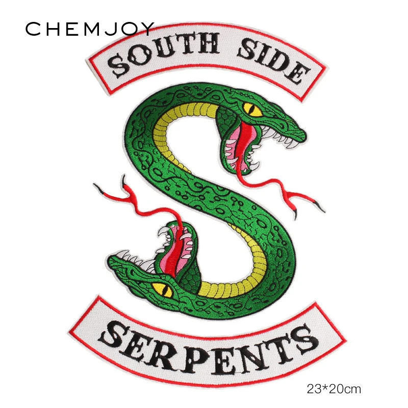 Набор из 3 нашивок с вышивкой South Side Serpents|Заплатки| |