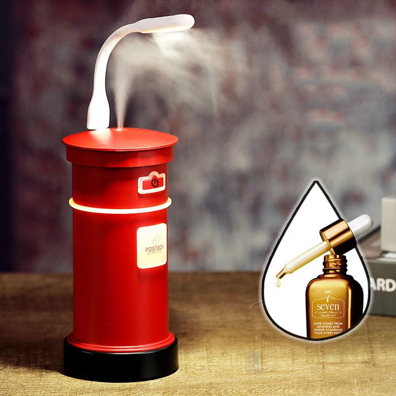 Почтовый ящик увлажнитель мини USB светодиодный ночной Светильник арома диффузор