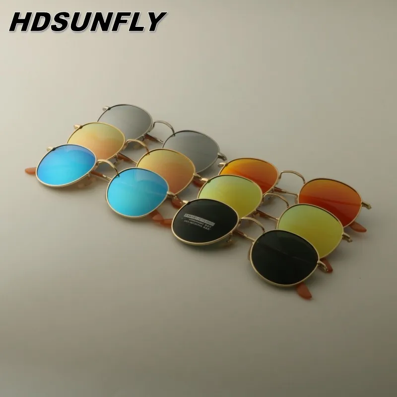Солнцезащитные очки с круглыми поляризационными стеклами UV400 для мужчин и